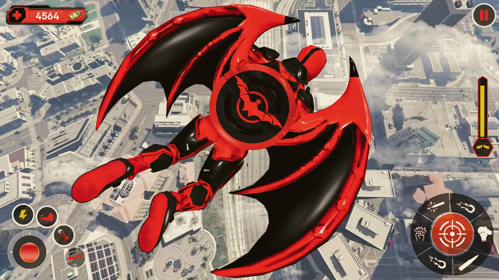 Flying Bat Robot Bike Game screenshot